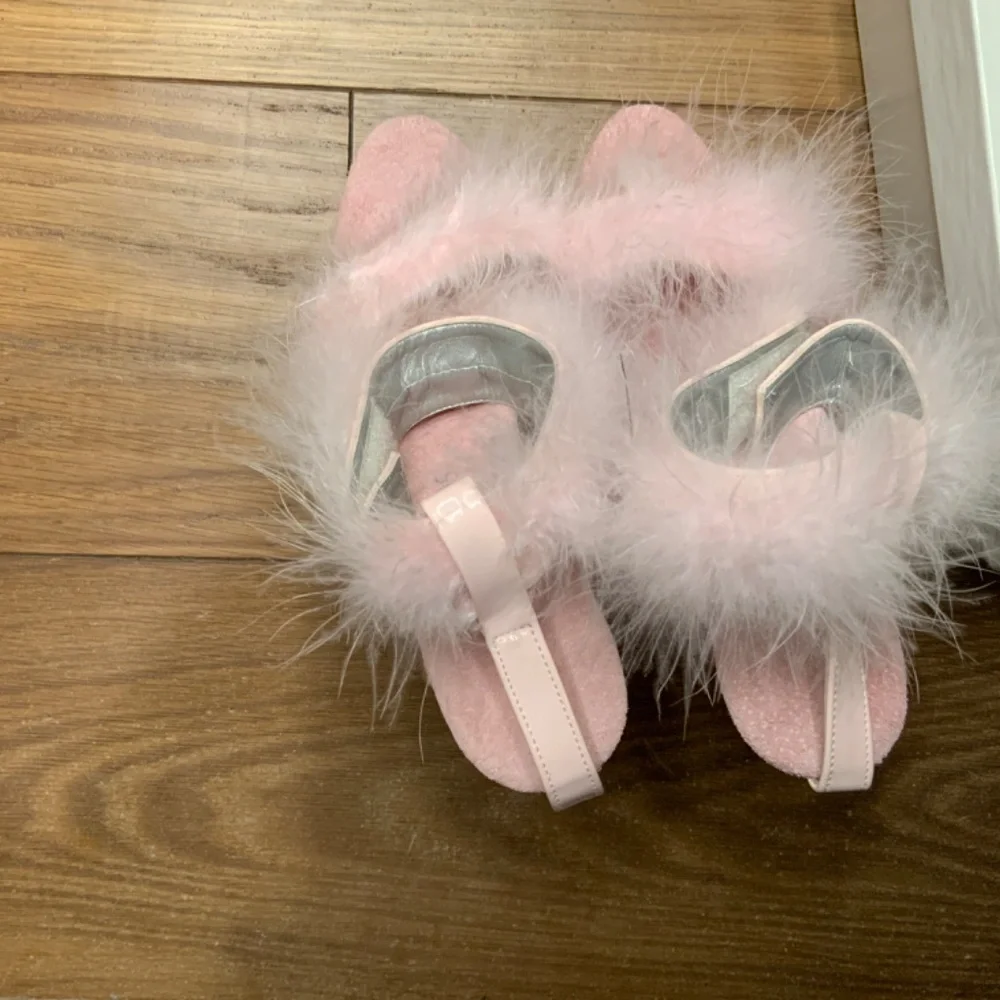 Tony Shoes Pale Pink and Clear Marilyn Heels